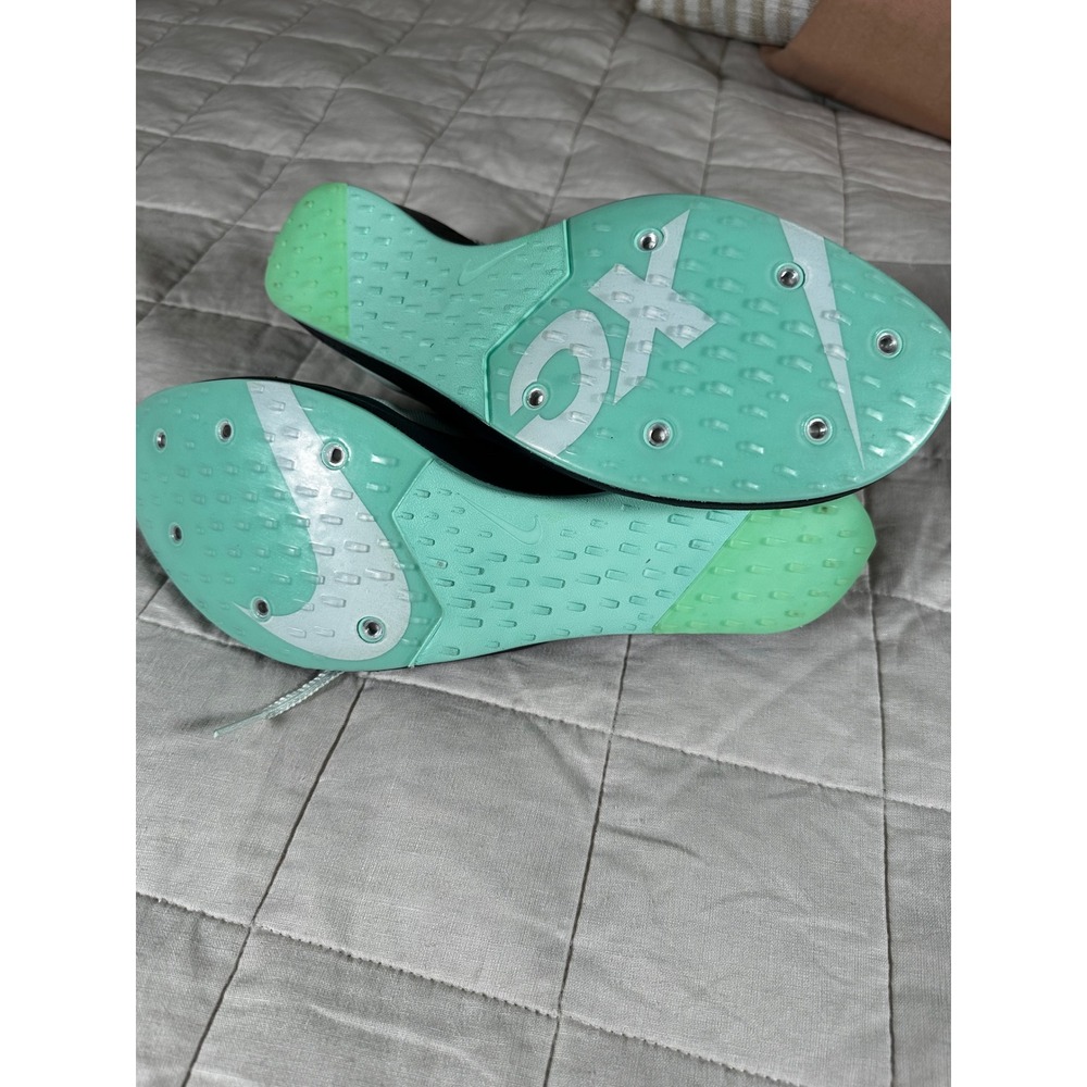 Nike Zoom Victory XC 5 Racing Spikes Mens 13 Green DX7992-300 Fair Torn Heel - Picture 6 of 9